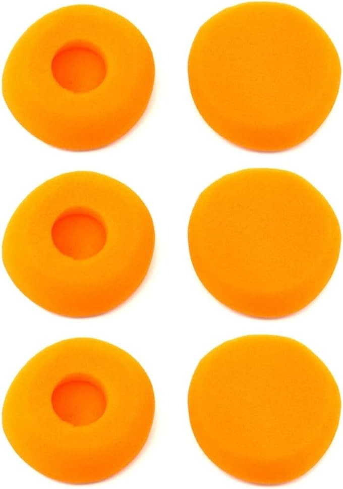 Comfortable 1.6 Inch Orange Earpads for Koss Porta Pro – 3 Pairs Included