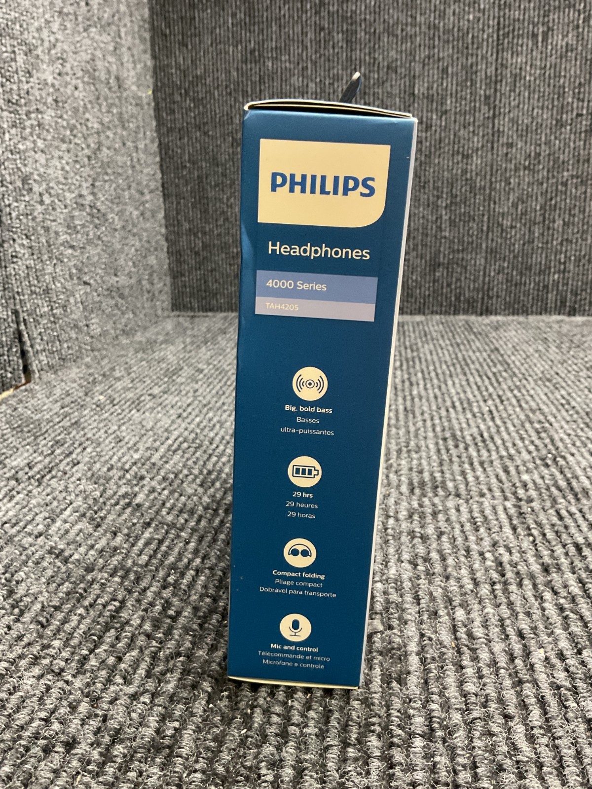 Philips 4000 Series TAH4205 – Wireless On-ear Headphones – Blue – New & Sealed!