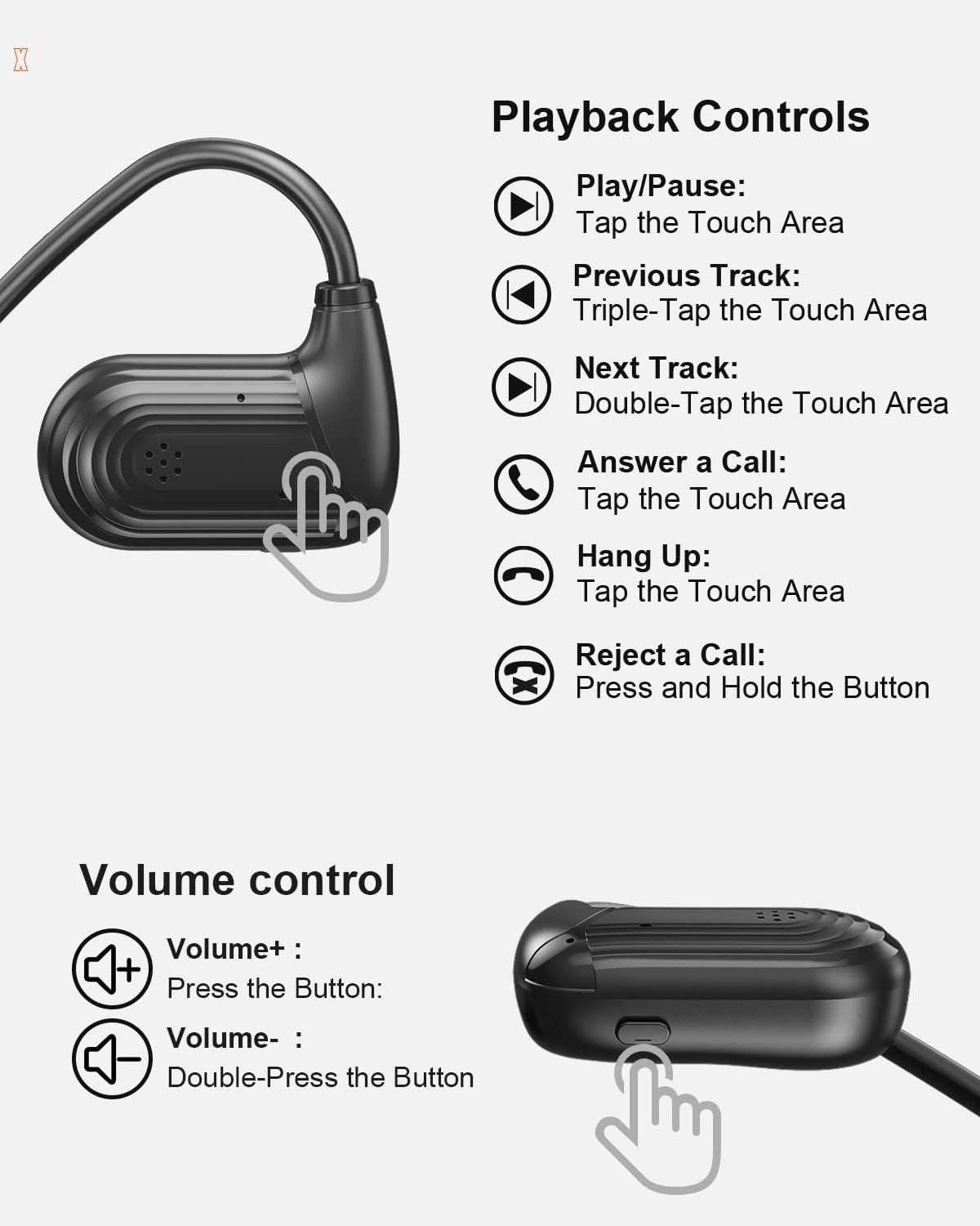 Open Ear Headphones,Bluetooth Headphone for Running Cycling Workouts