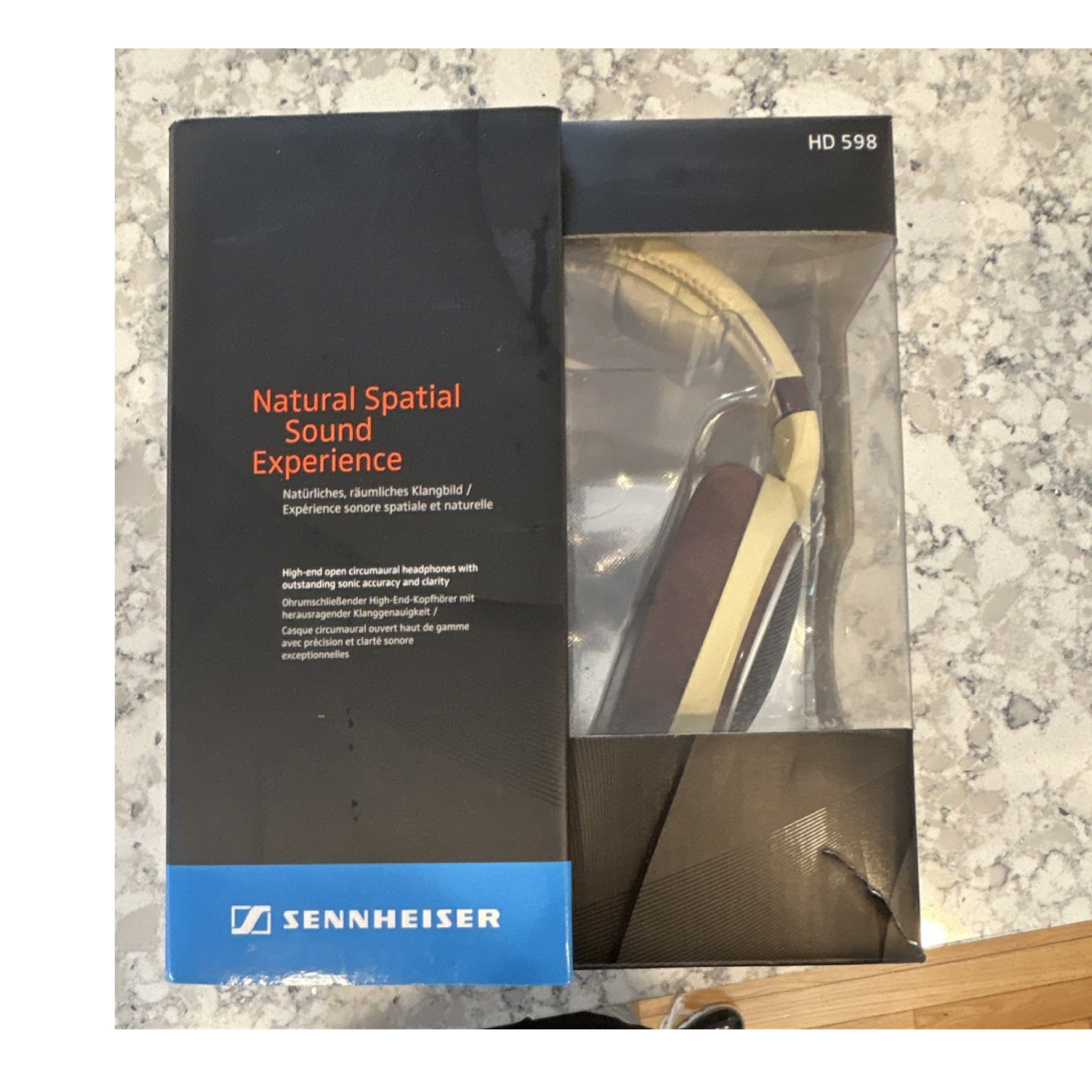Sennheiser HD 598 Over-Ear Headband Open-Back Headphones Beige/Brown USB