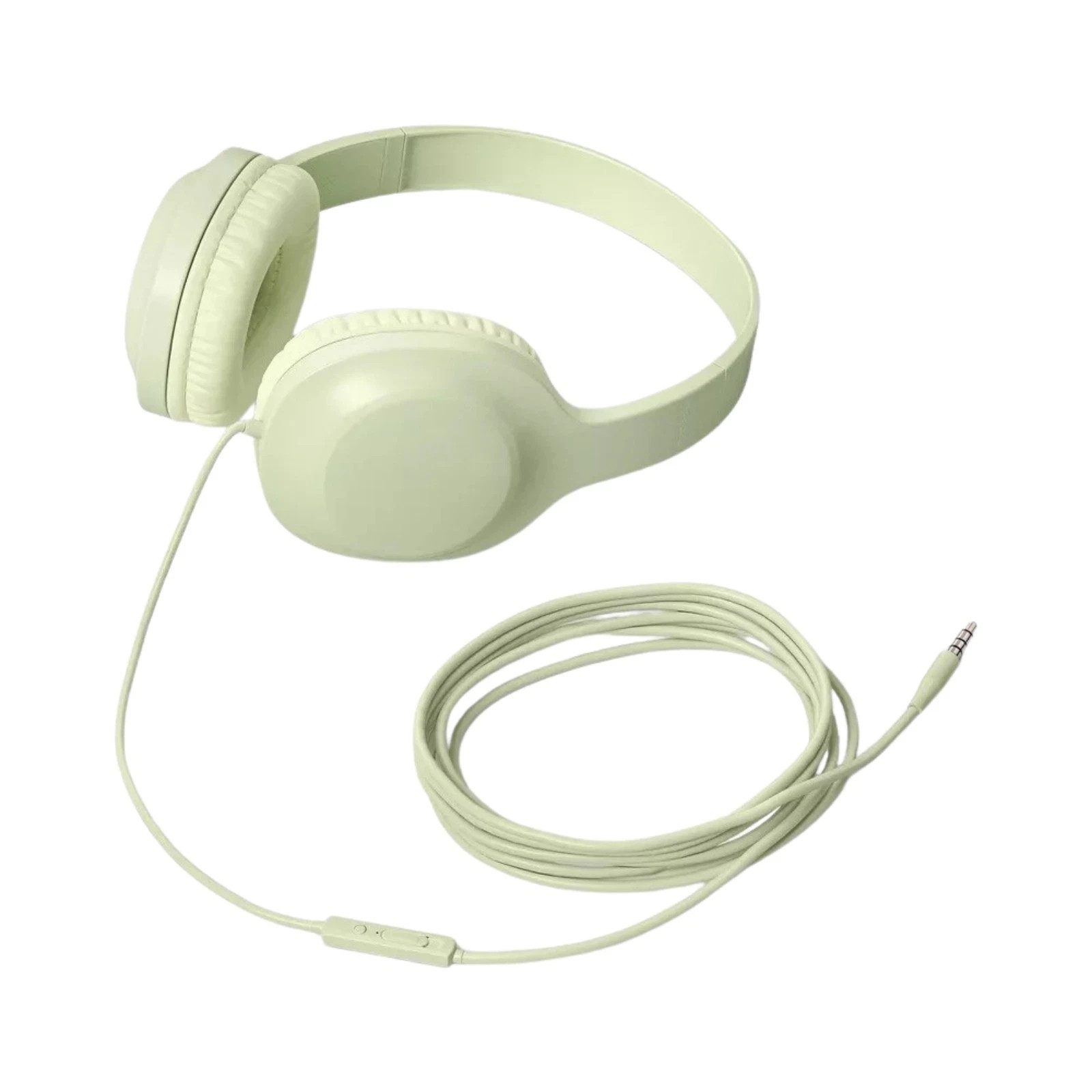 Heyday Wired On-Ear Headphones – White – Tangle-Free Cable – NEW