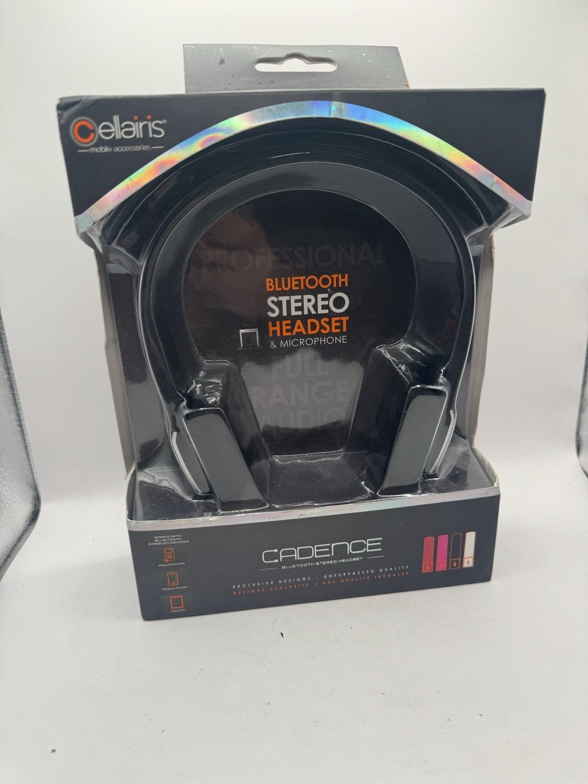 Bluetooth Headphones Black Cellairis Cadence Stereo. NEW IN BOX Fast Shipping