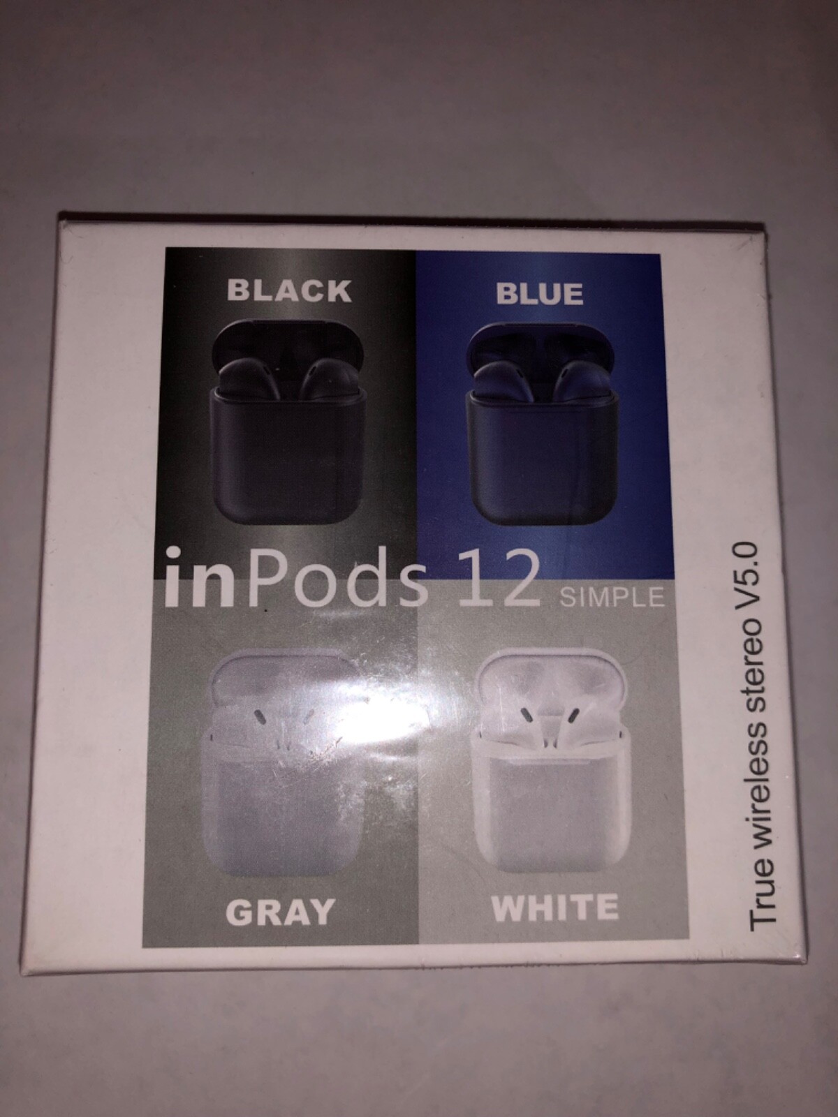 NEW in box – inPods 12 True Wireless Headphones Stereo V5.0 White