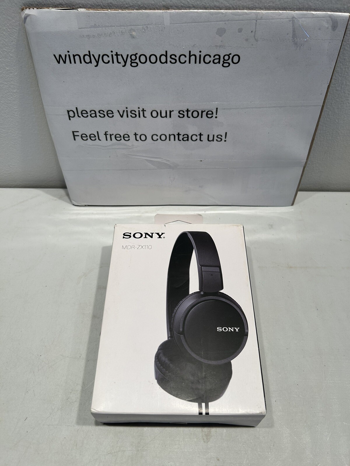Zx Series Wired On-ear Headphones Black Mdr-zx110 Open Box