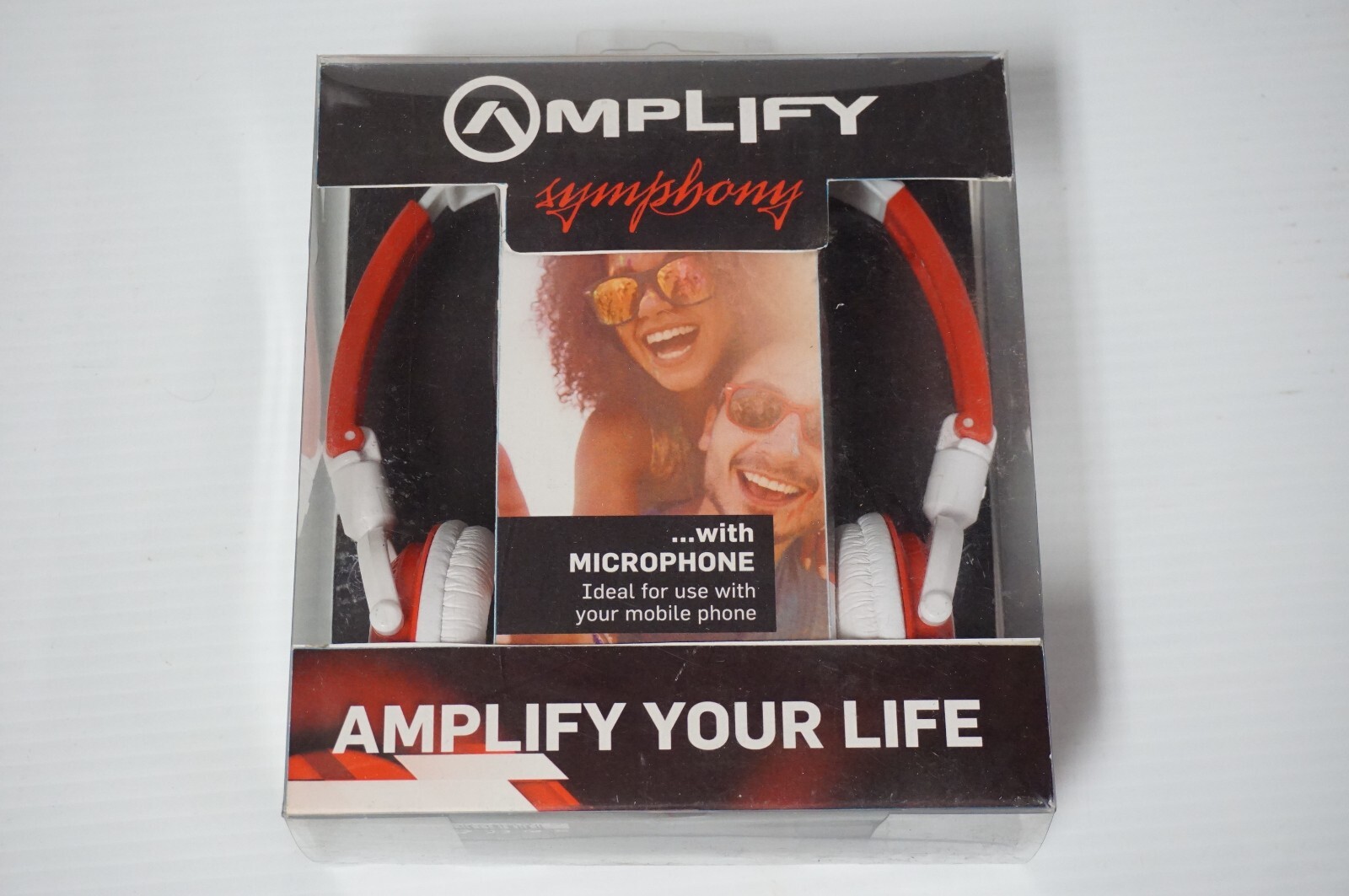 Amplify Symphony Headphones with Microphone – New old stock – Still in Package
