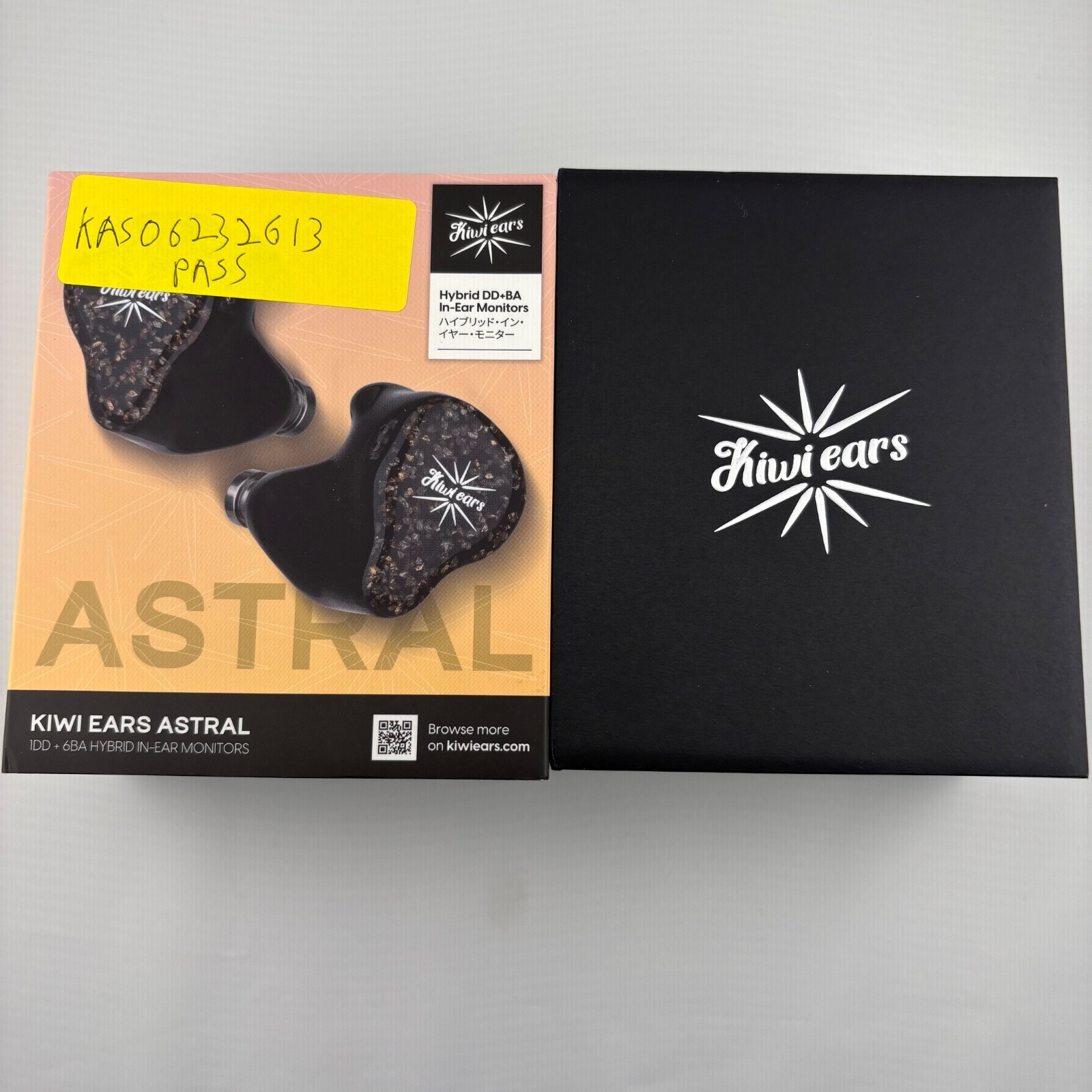Kiwi ears Astral 1DD+6BA in-ear monitor IEM inspected, tested, free shipping