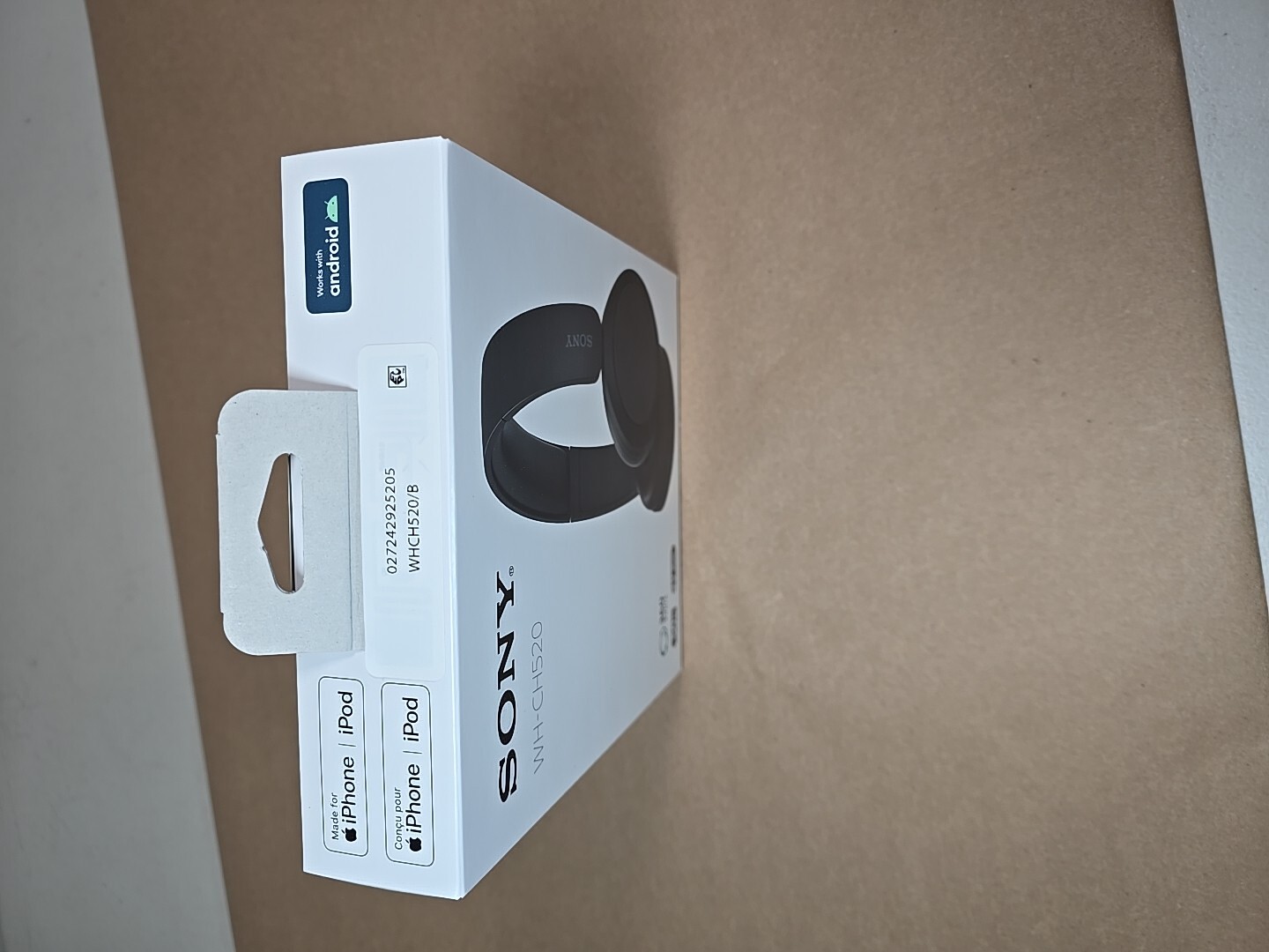 Sony WHCH520 Compact Easy Carrying Wireless Bluetooth On Ear Headphones Black