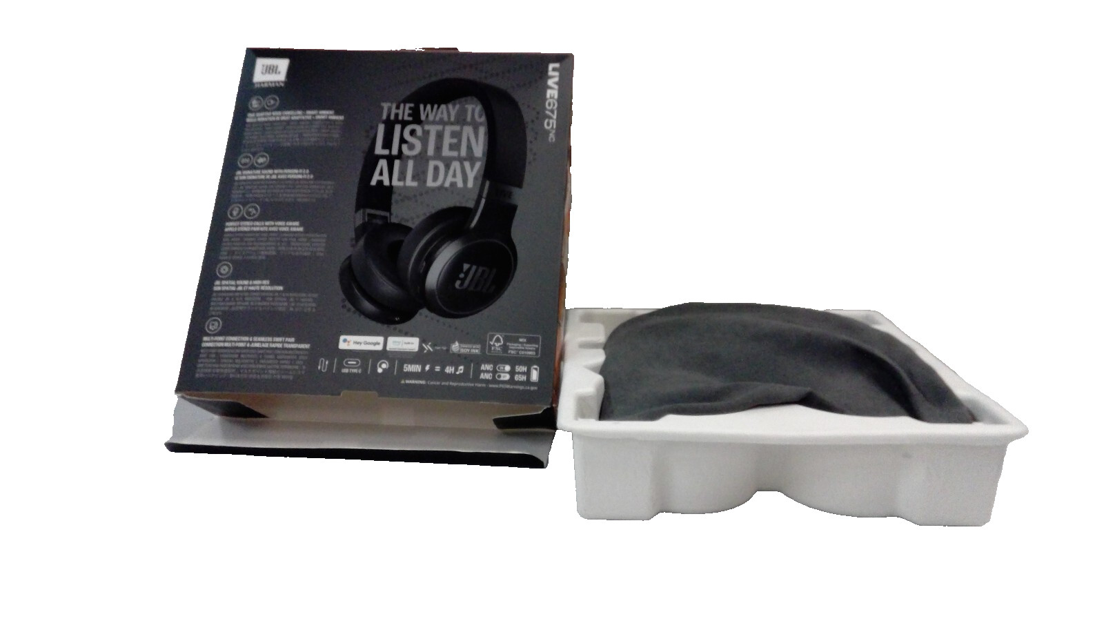 JBL Harman Adaptive Noise Canceling Live 675nc Headphones