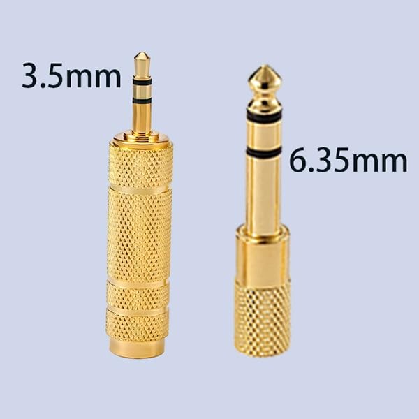 Headphone Adapter 6.35mm Male to 3.5mm Female Stereo Audio Aux Adapter 3.5mm to