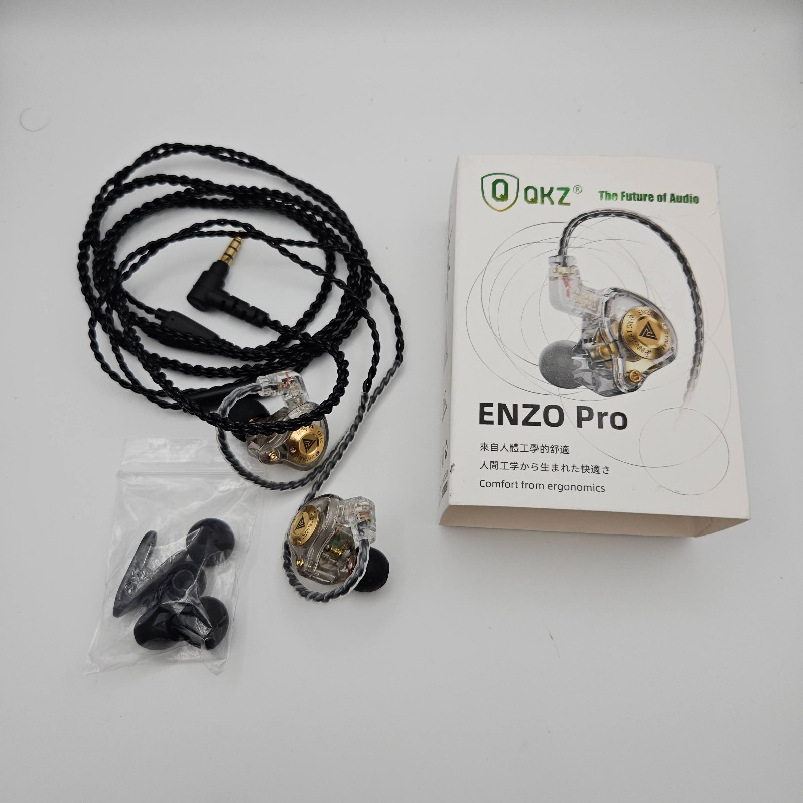 LOT OF 3 IEM/BUDS WIRED WIRELESS ENZO PRO, Linsoul ZERO:2 , SONY W1-C100 GAMING
