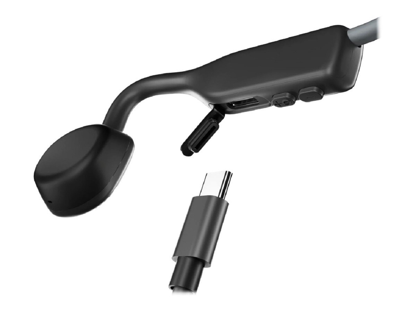 Shokz S661-ST-GY-US Open Move Bone Conduction Ear Sport Headphones, Gray
