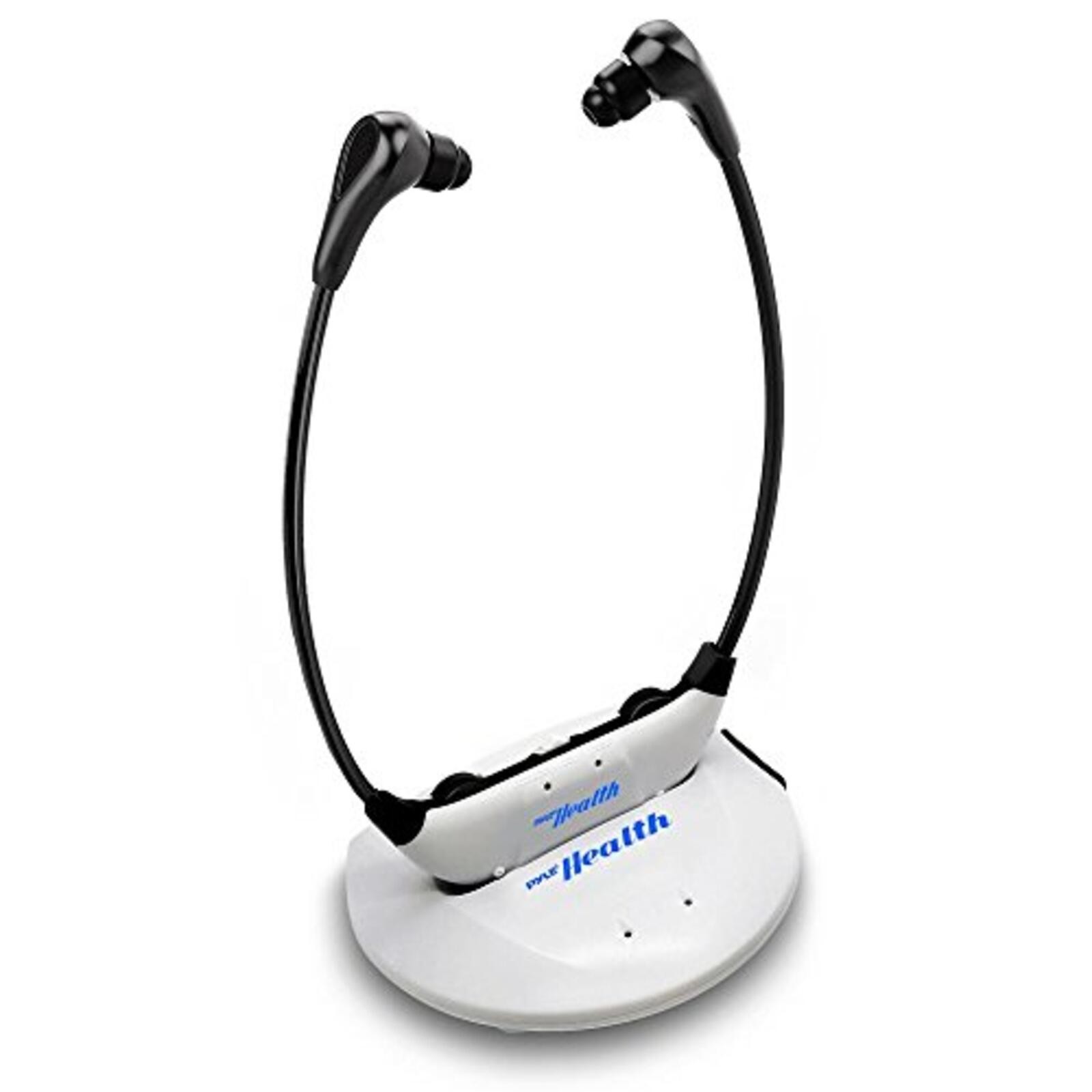 Pyle Bluetooth Wireless TV Amplifier Headset, Noise-Canceling, Rechargeable