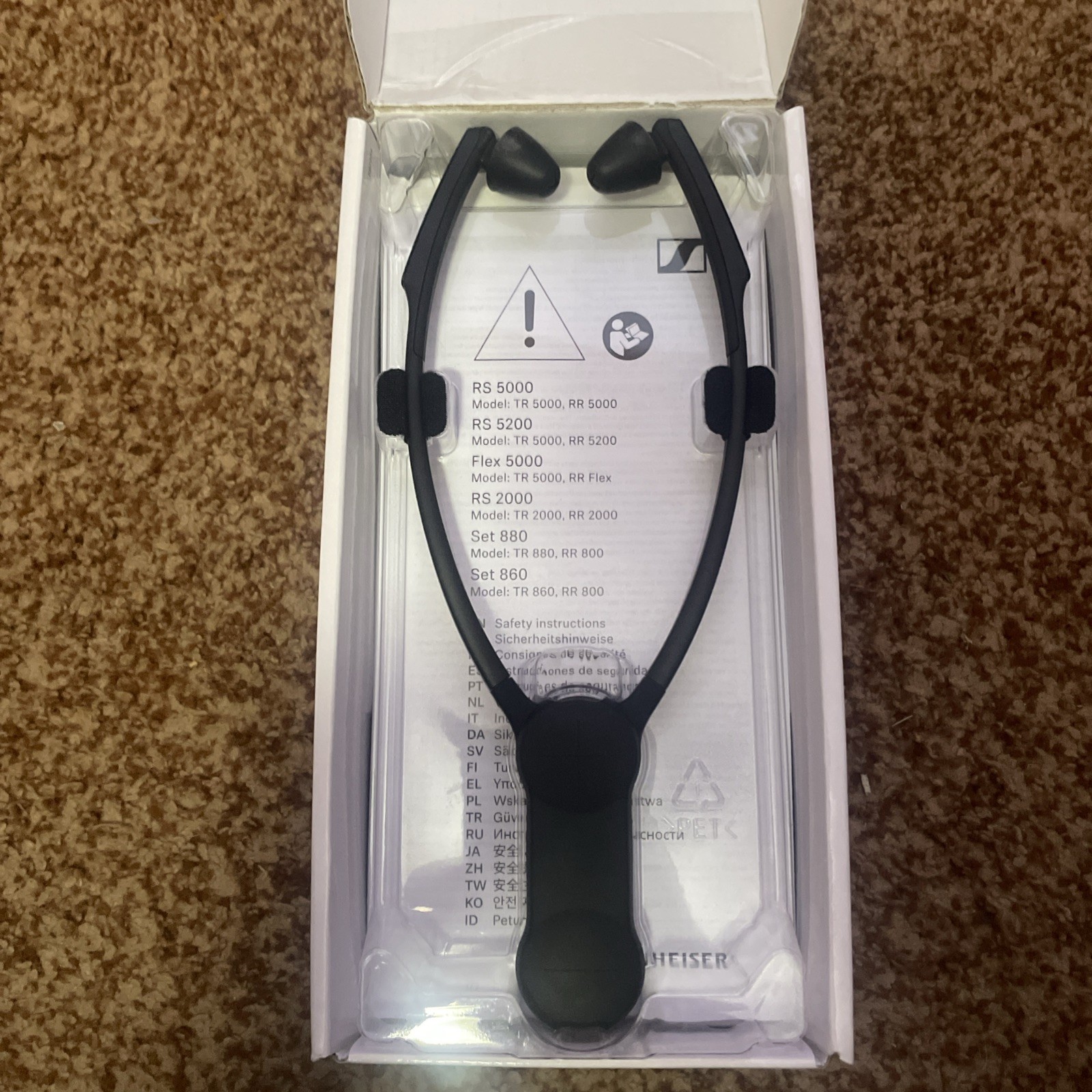 Sennheiser RR 800 Supplementary Headphones for the Set 860/Set 880 New Open Box
