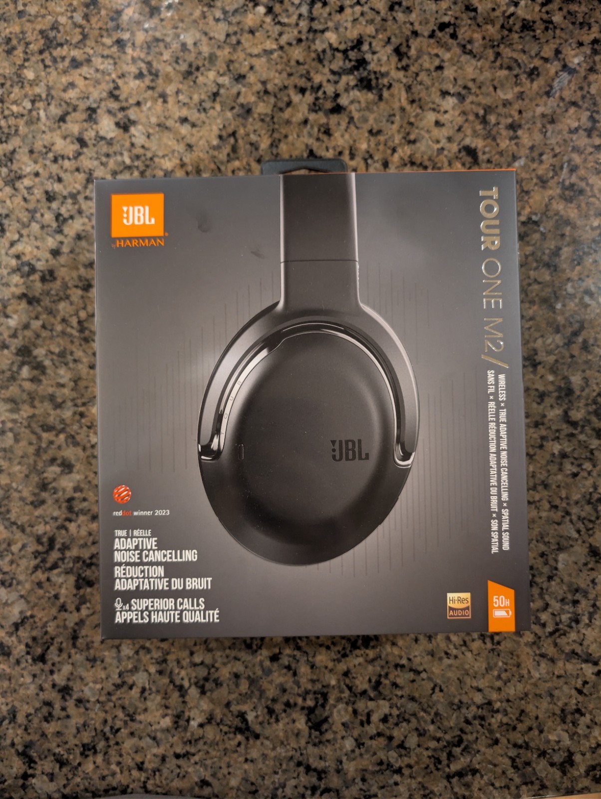 JBL Tour One M2 Adaptive Noise Cancelling Over-Ear Headphones Black Bluetooth