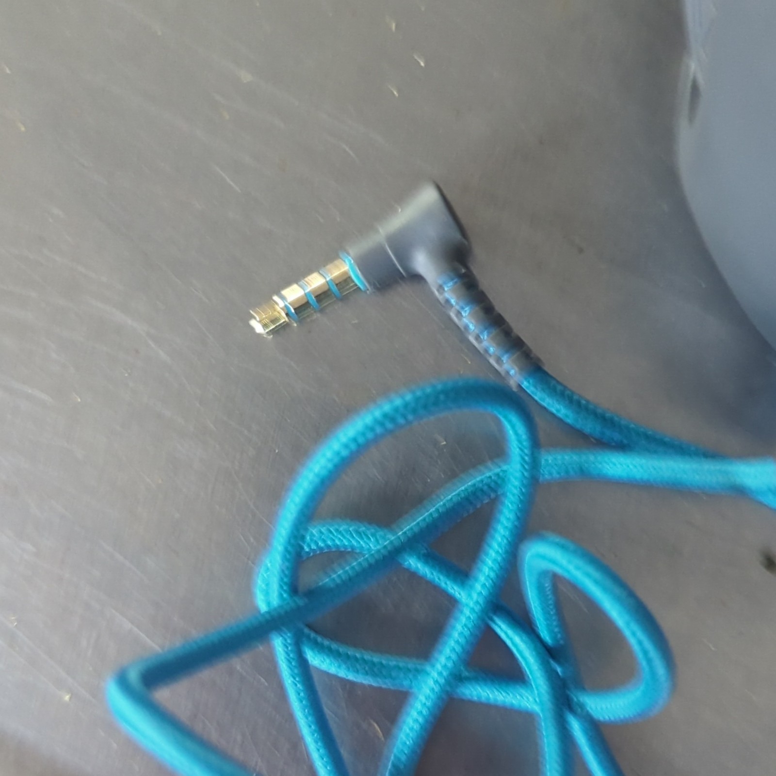 JLab JBuddies Wired On-Ear Headphones 3.5mm Gray/Blue 40mm Adj Band 3ft