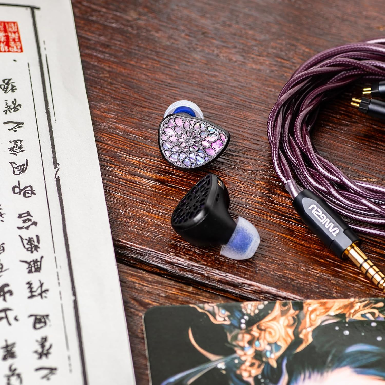 TANGZU Zetian Wu Legend Dual Planar In-Ear Monitors,Hifi Wired Earbuds, 14.2Mm a