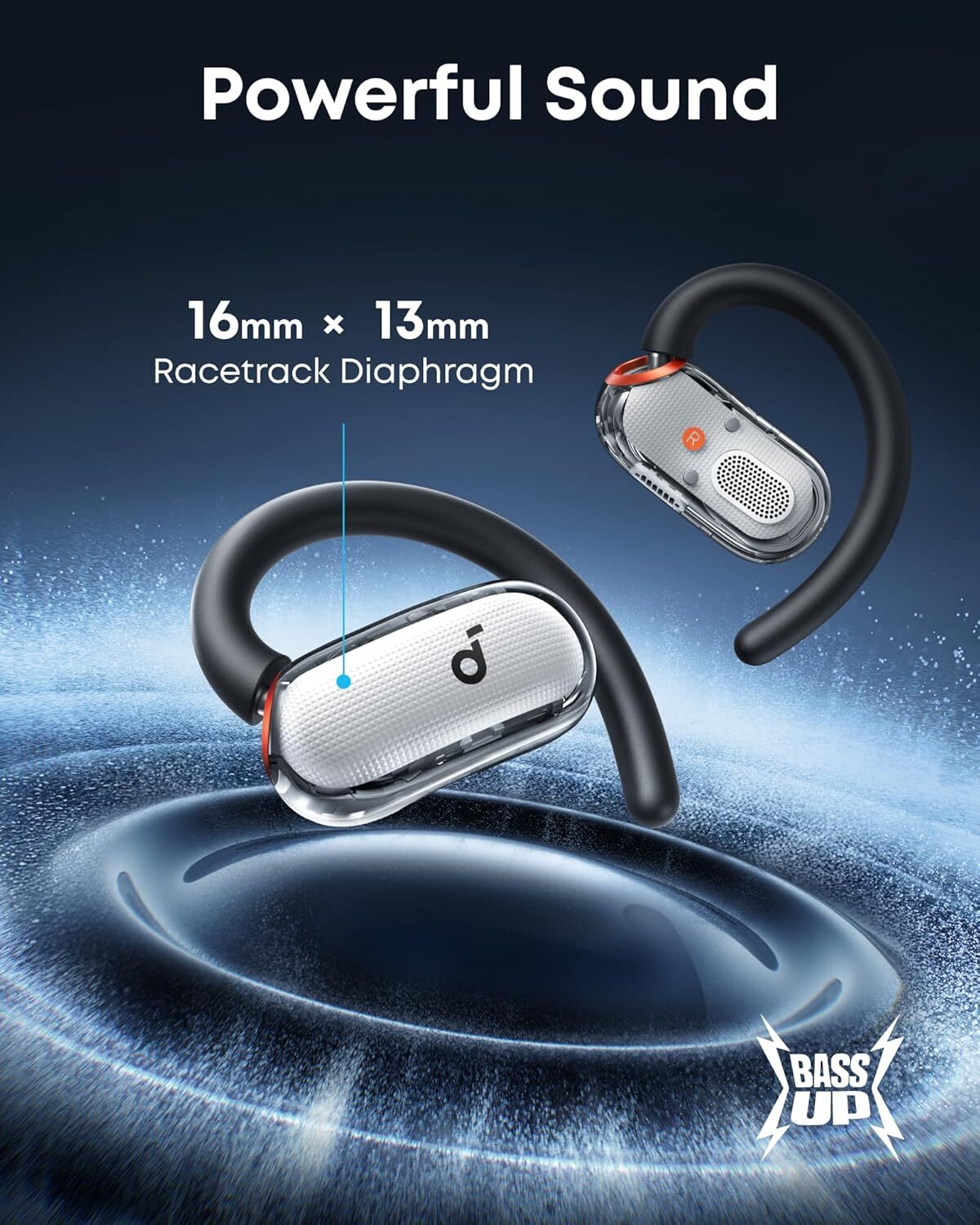 Soundcore V40i Open-Ear Headphone Al-Enhanced Clear Calls Sport Headset 21H Play