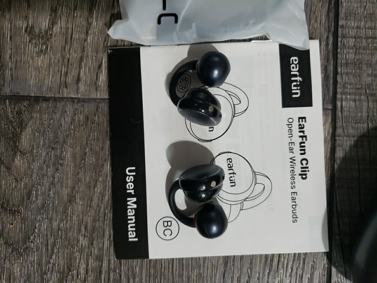 EarFun Clip Open Ear Earbuds, Wireless Clip On Headphones