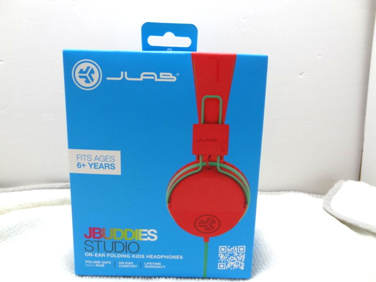 JLab JBuddies Studio Headphones Wired Kids On-Ear, Volume Limiter, School/Travel