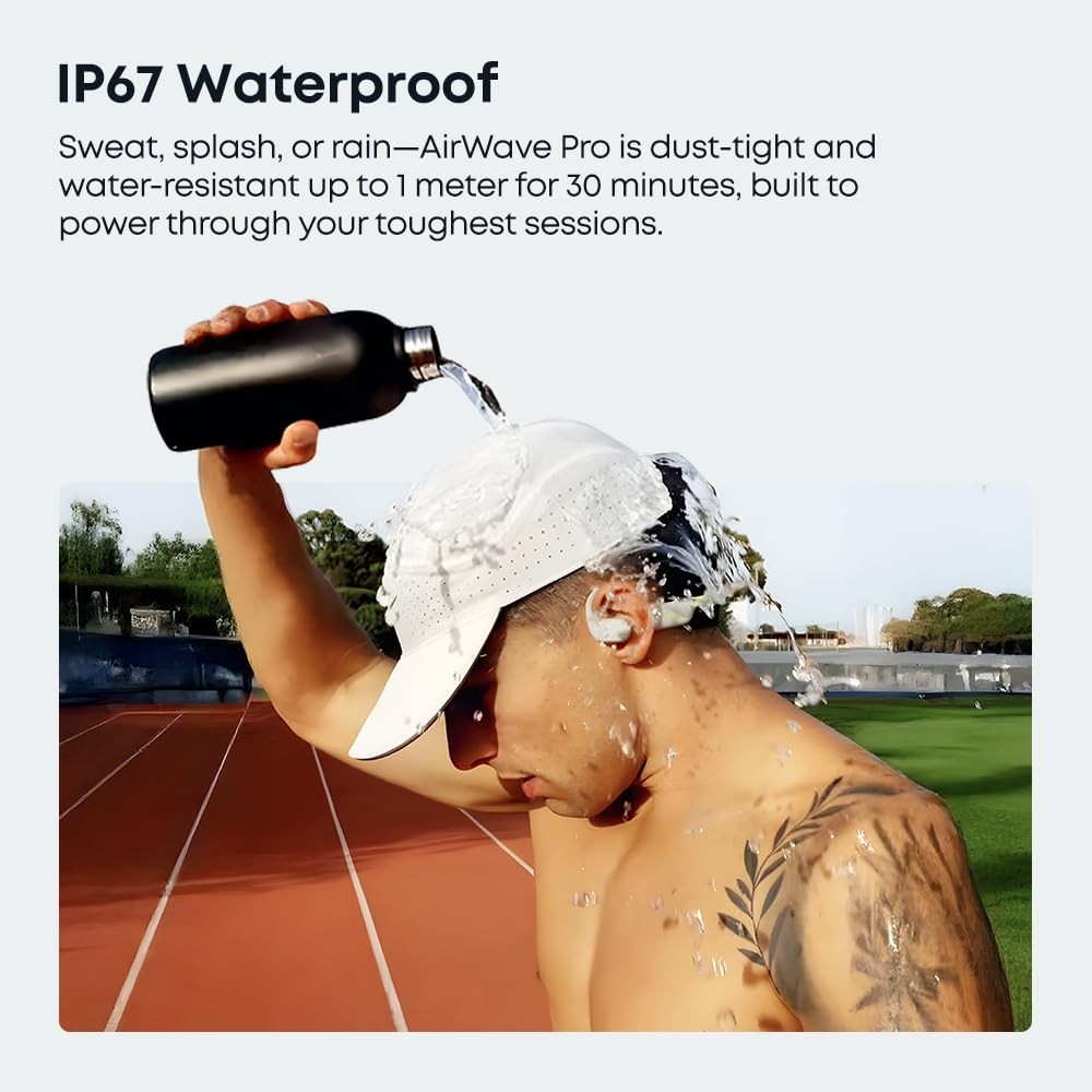 Langsdom Running Headphones Airwave Pro Open Ear Lightweight Skin-Friendly