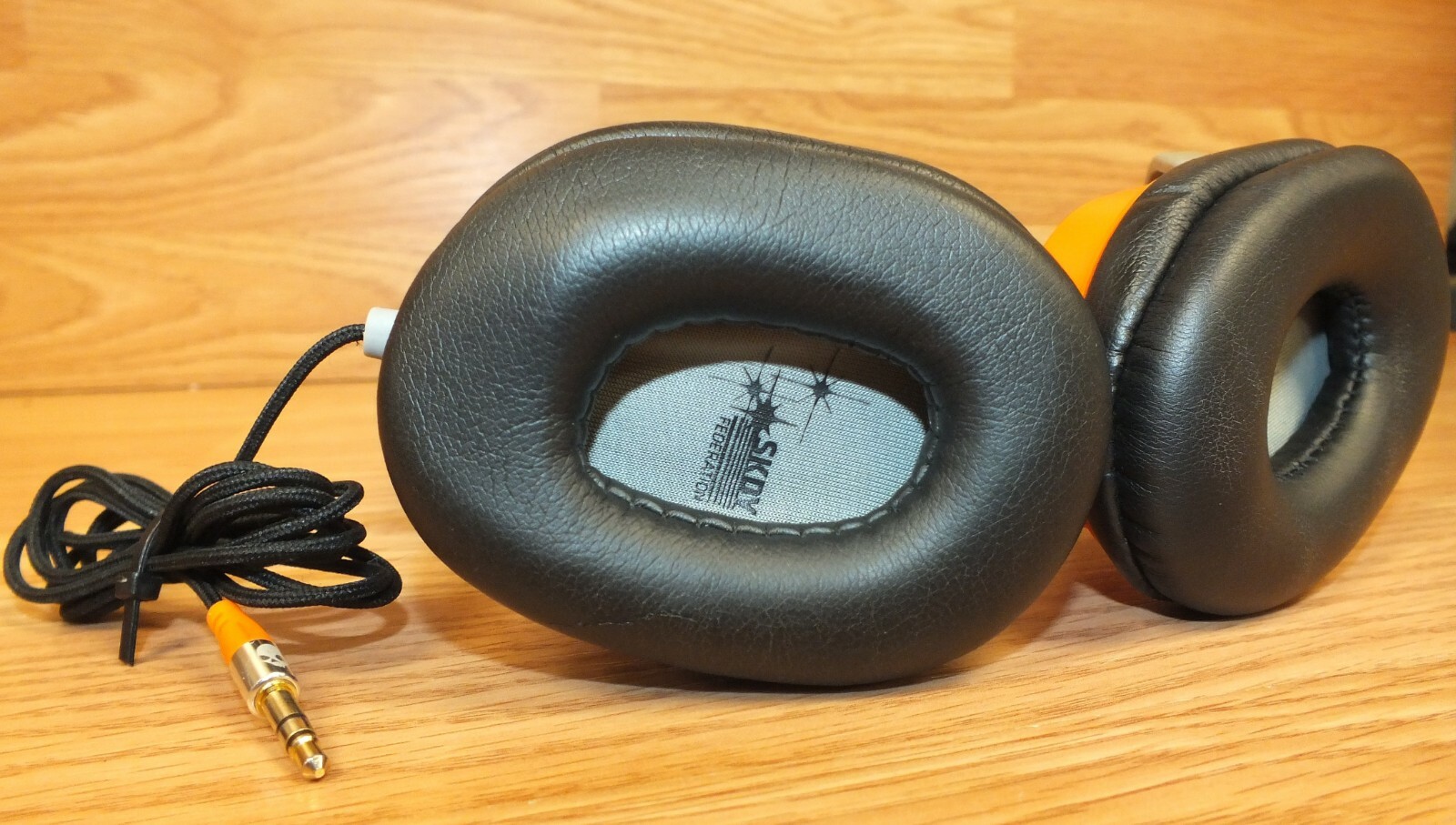 Genuine Skullcandy (SKDY) Federation Orange & Black Agent Headphones **READ**