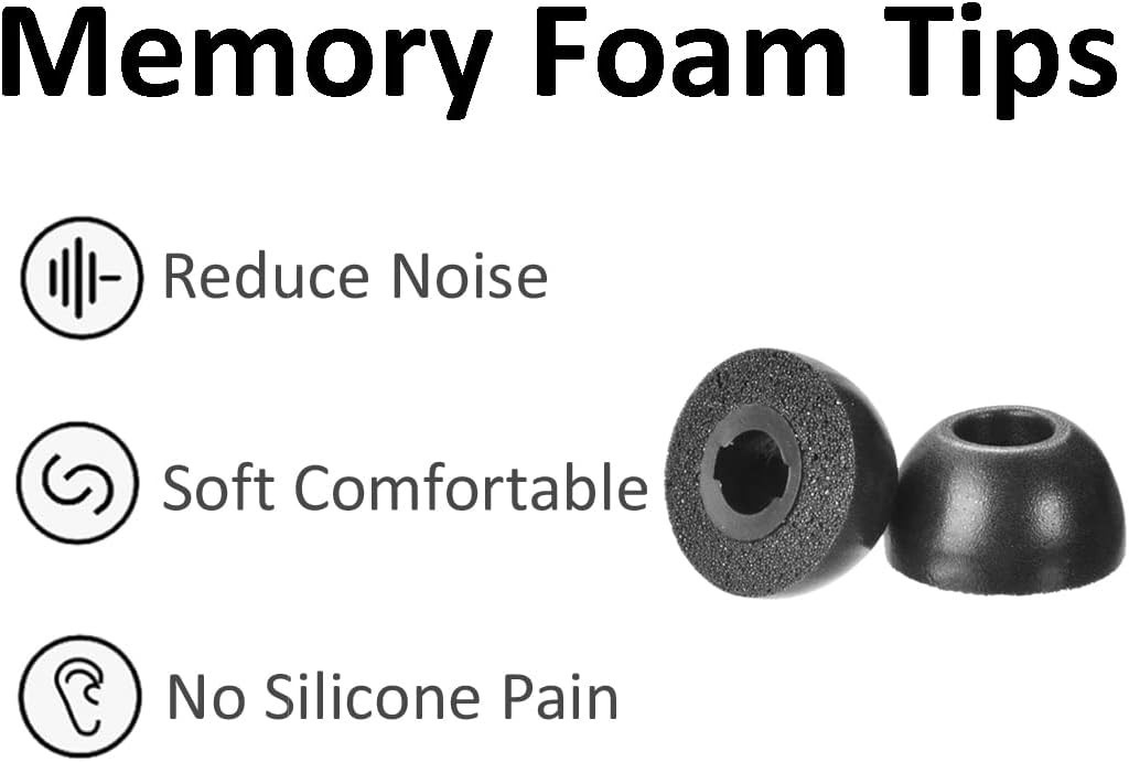 9-Pair Memory Foam and Double Flange Ear Tips Kit for Soundcore Devices