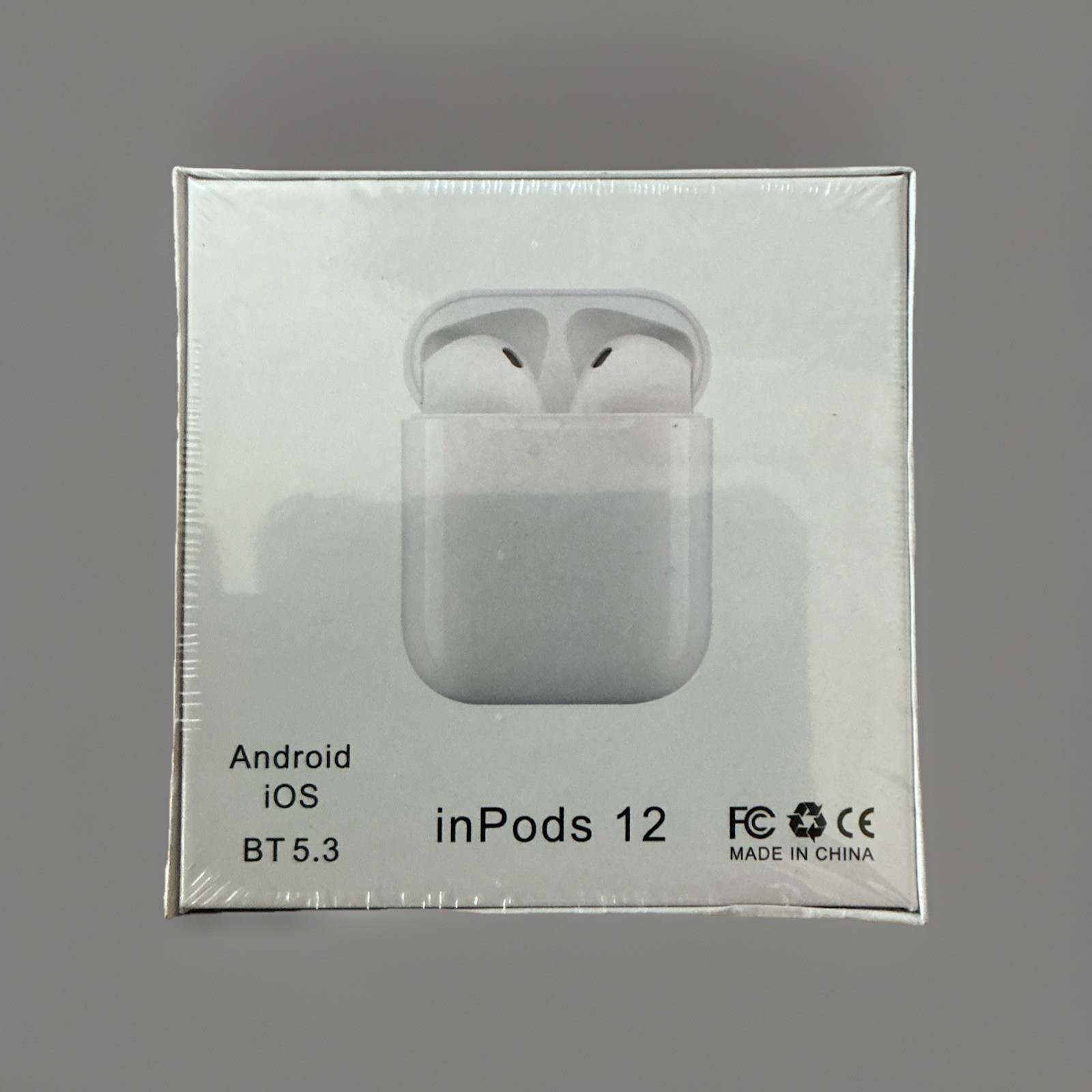 inPods 12 Wireless Stereo Bluetooth Earbuds In-Ear Double Black