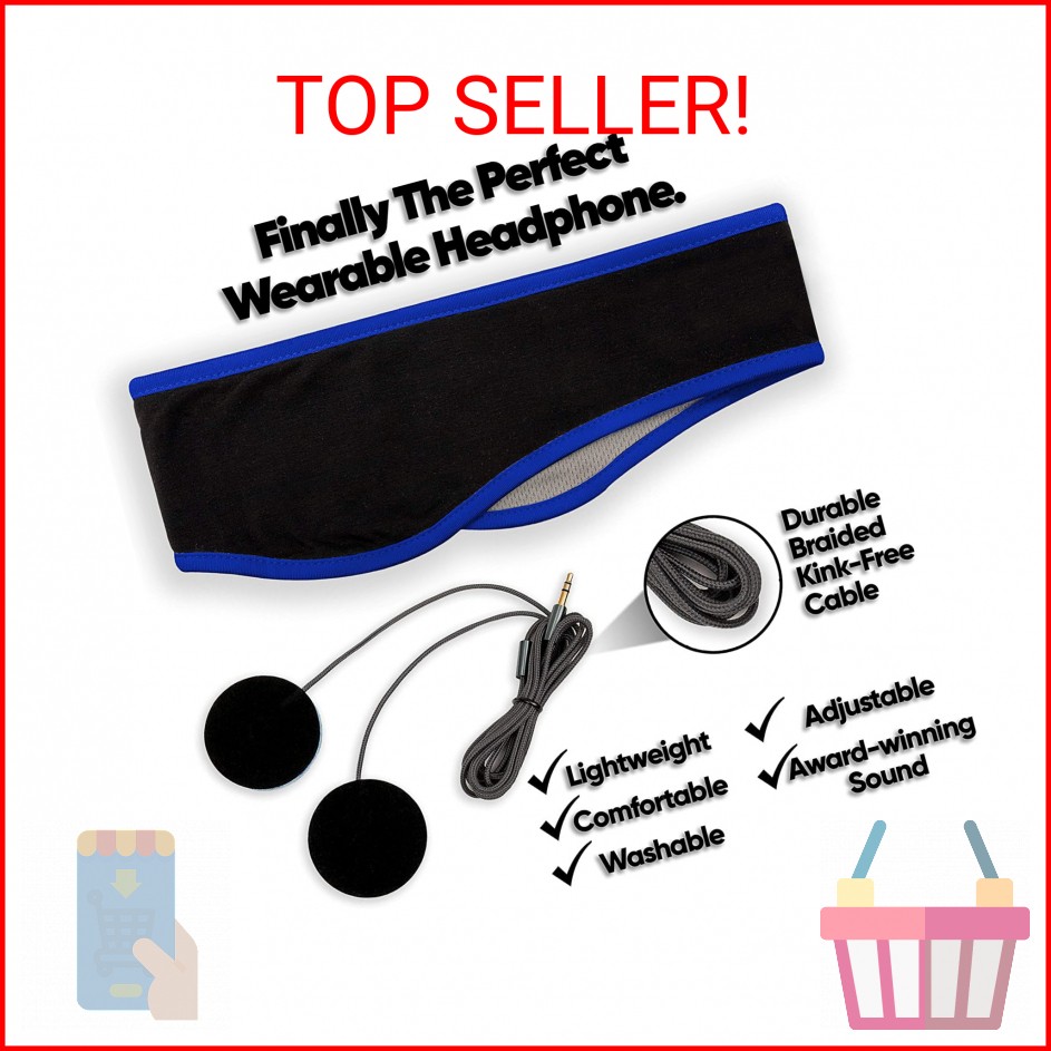 CozyPhones Sleep Headphones – Over Ear Headphones from Ultra Thin Cool Mesh Wire