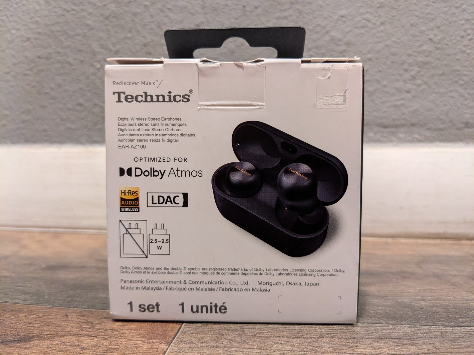 Technics EAH-AZ100 True Wireless Bluetooth Earbuds/ANC/3-Multipoint/10-hr🔋Black
