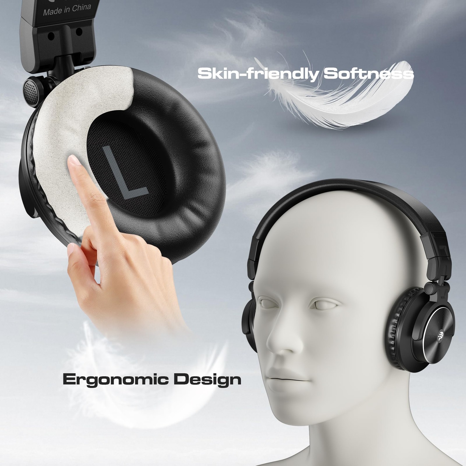 PUPGSIS Wired Over Ear Headphones: Studio Monitor Headphones – Professional 5…