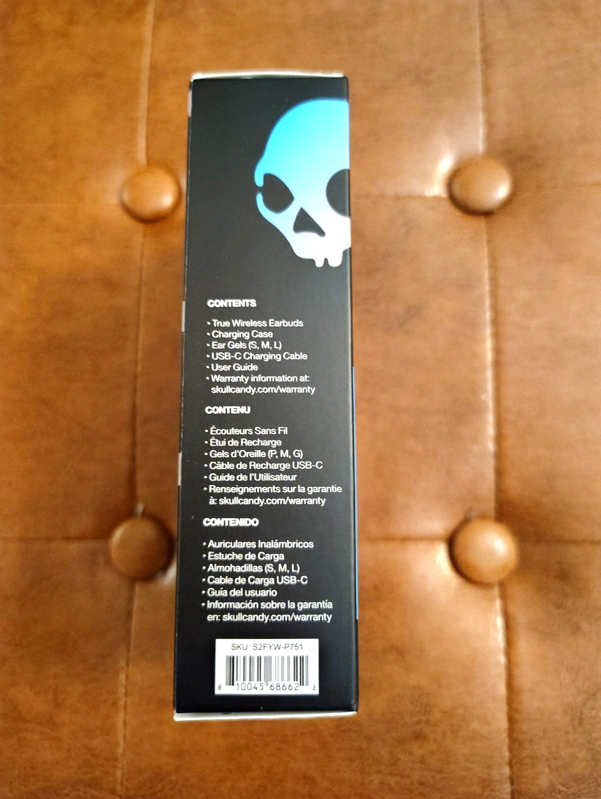 SKULLCANDY MOD WIRELESS EARBUDS (Bluetooth 5.2 Grey/Blue Noise Reducing) NEW!