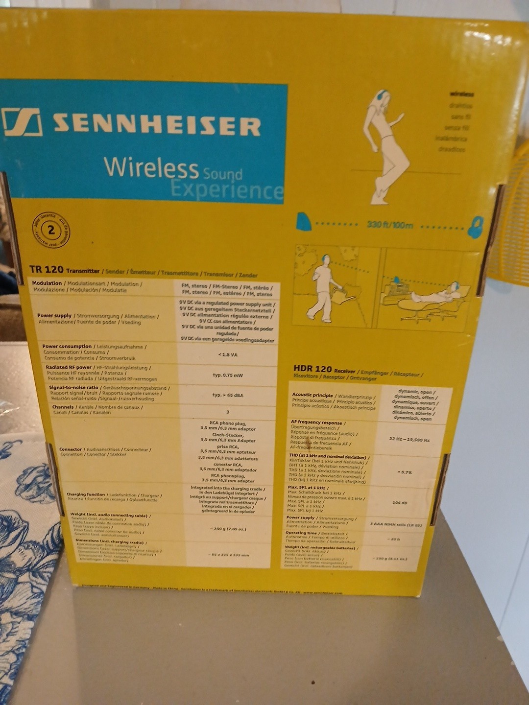 Sennheiser RS 120 II On-Ear Wireless Stereo Headphone System – Silver