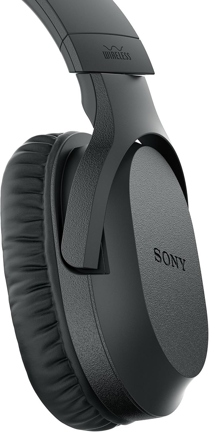 Sony RF400 Wireless Home Theater Headphones for Watching TV (WHRF400), Black