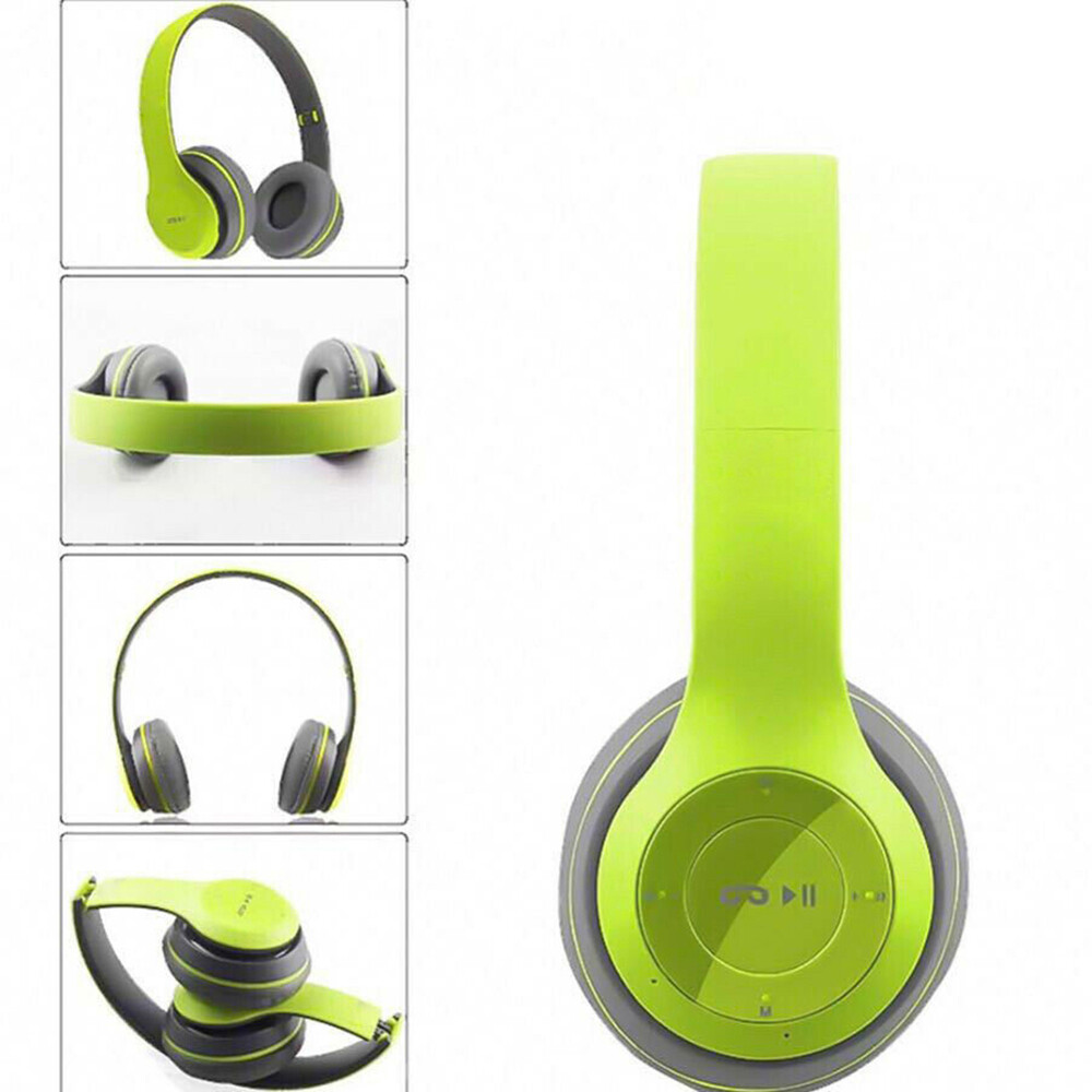 Wireless Headphones Headsets Super Bass Bluetooth Foldable Stereo Earphones Mic
