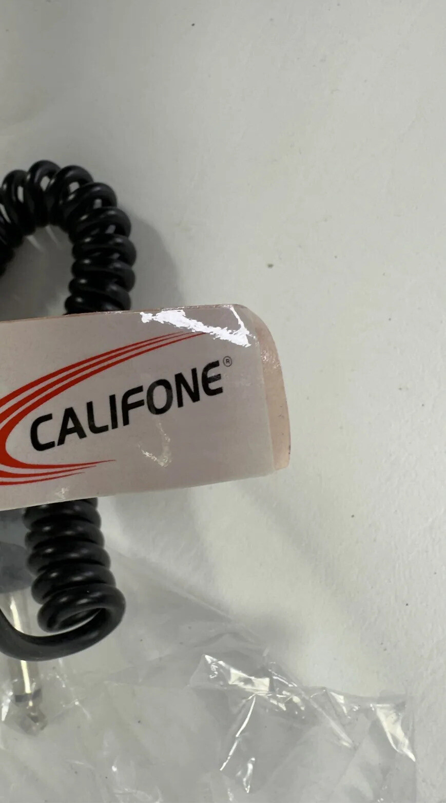 Vintage Califone 2924AV-P Mono Headphones 6’ coiled cord and 1/4″ Plug NOS