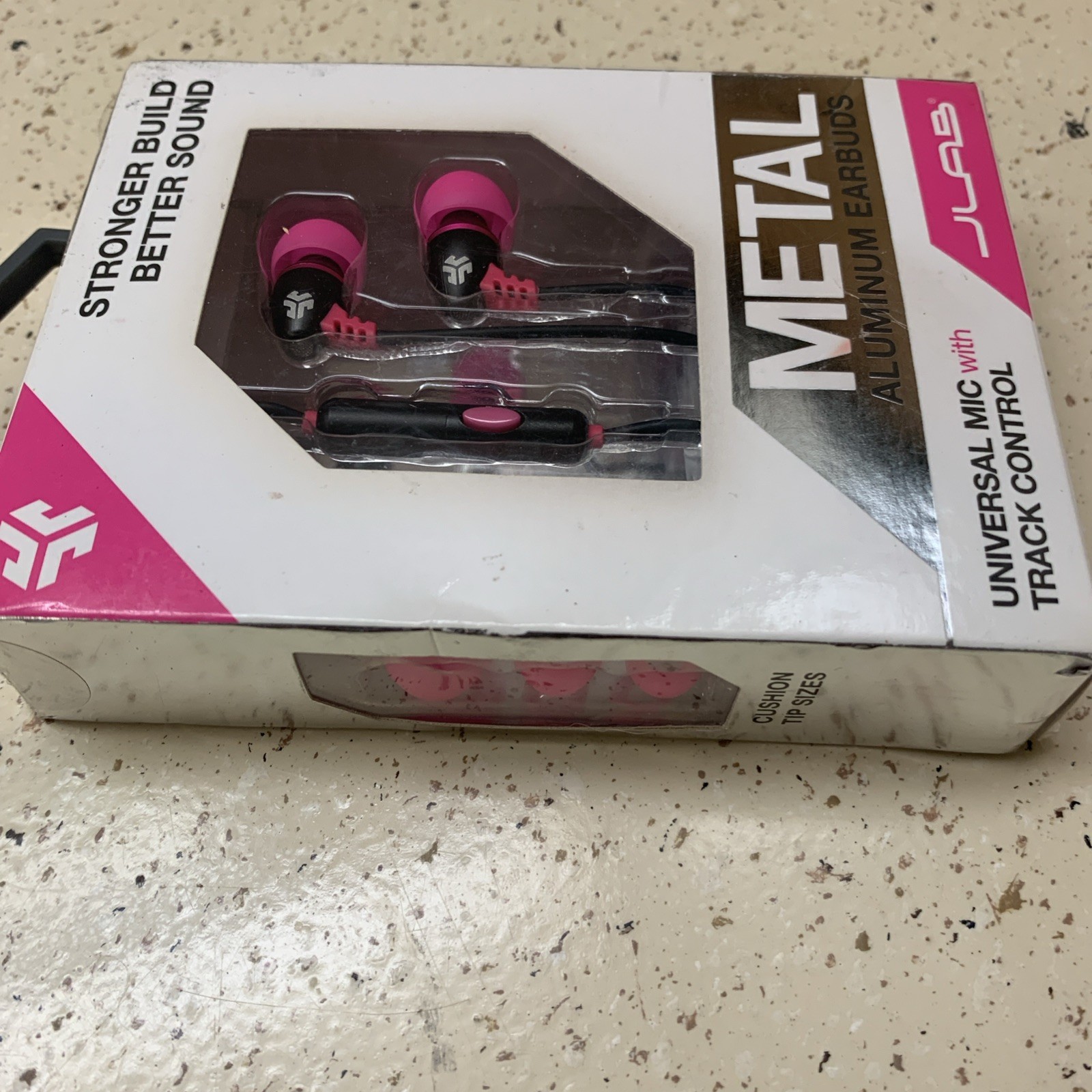 JLAB Pink/black Jbuds Comfort Petite Aluminum Earbuds