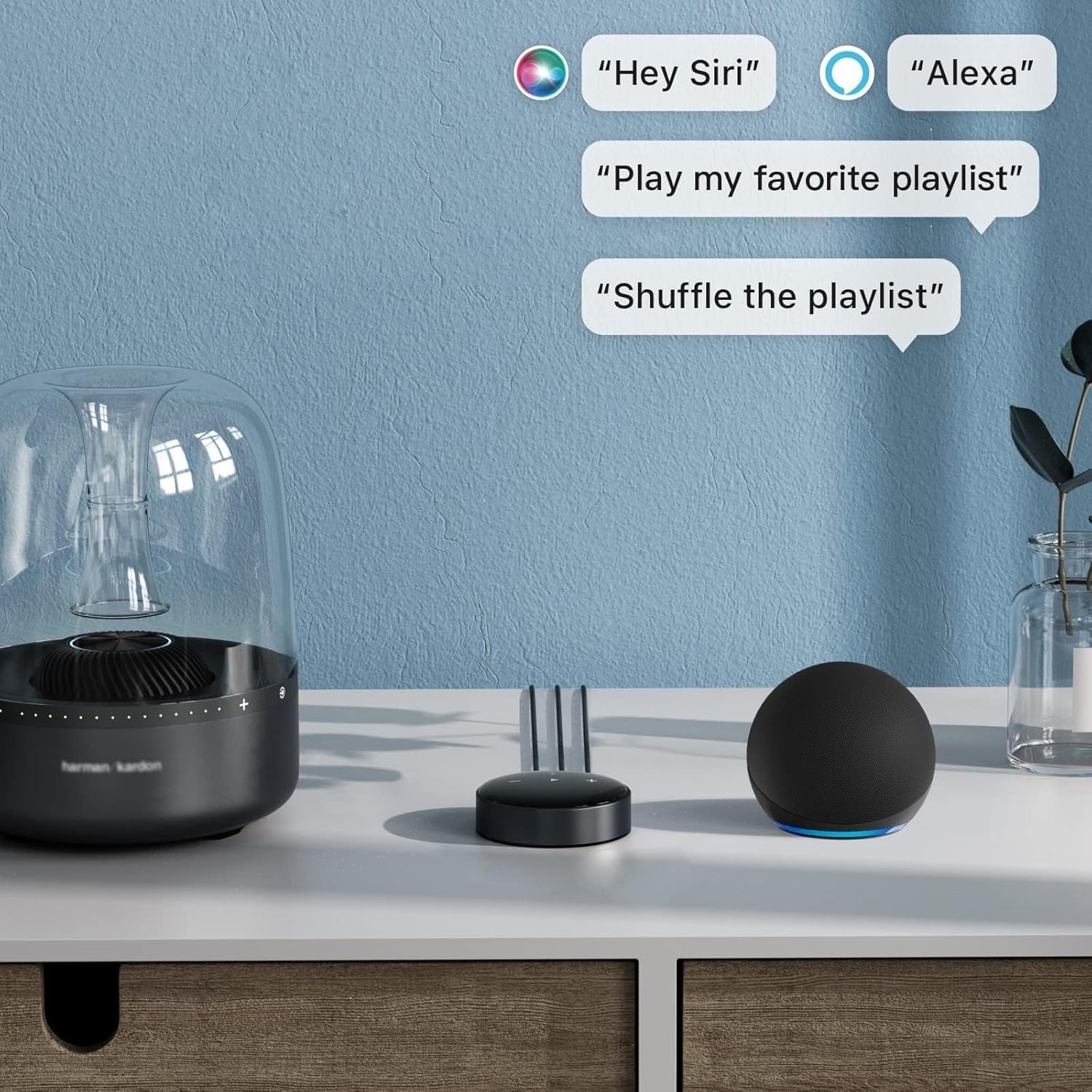 High-Fidelity Mini Audio Streamer – AirPlay 2, Spotify Connect, & Voice Control