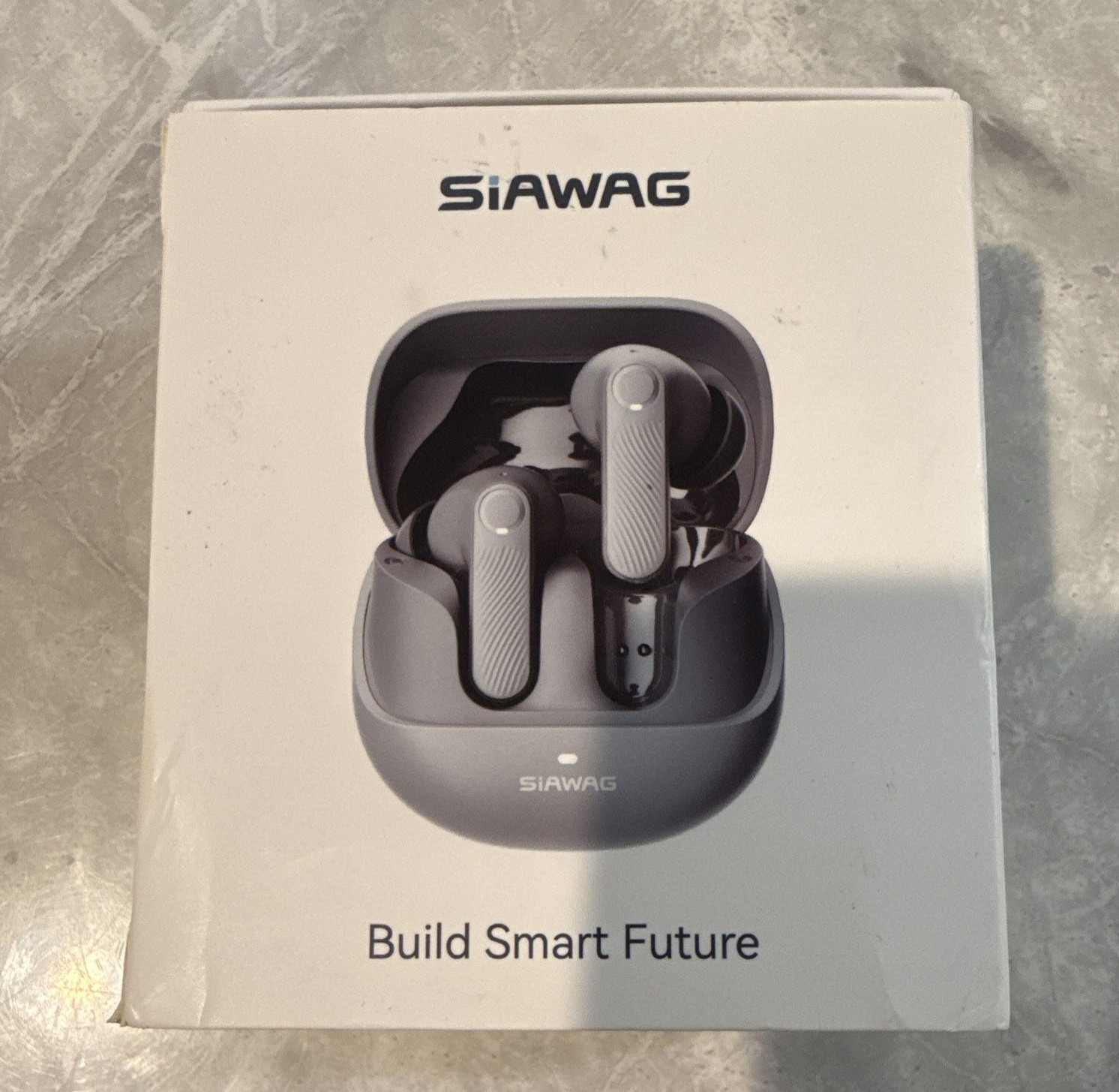 SiAWAG 1100 Series True Wireless Bluetooth In-Ear Earbuds w/ USB-C Case Gray
