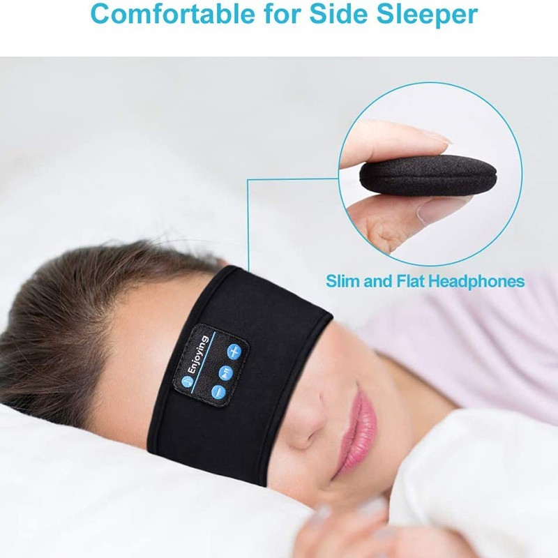 Bluetooth Sleep Headband Headphones Eye Mask Wireless Music Earphones 5.0