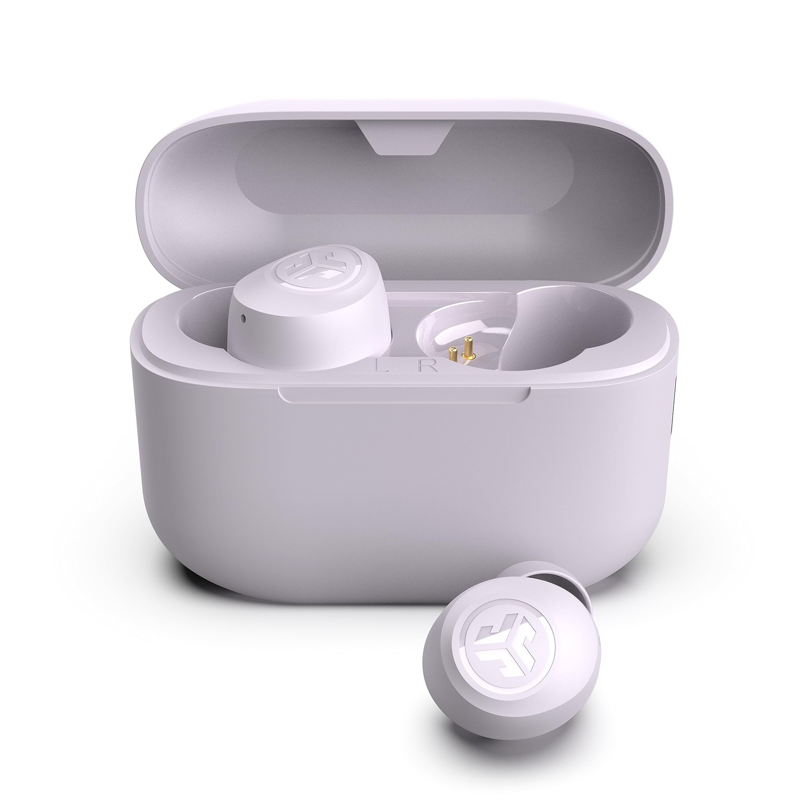 JLab Go Air Pop True Wireless Bluetooth Earbuds & Charging Case, Lilac, Dual