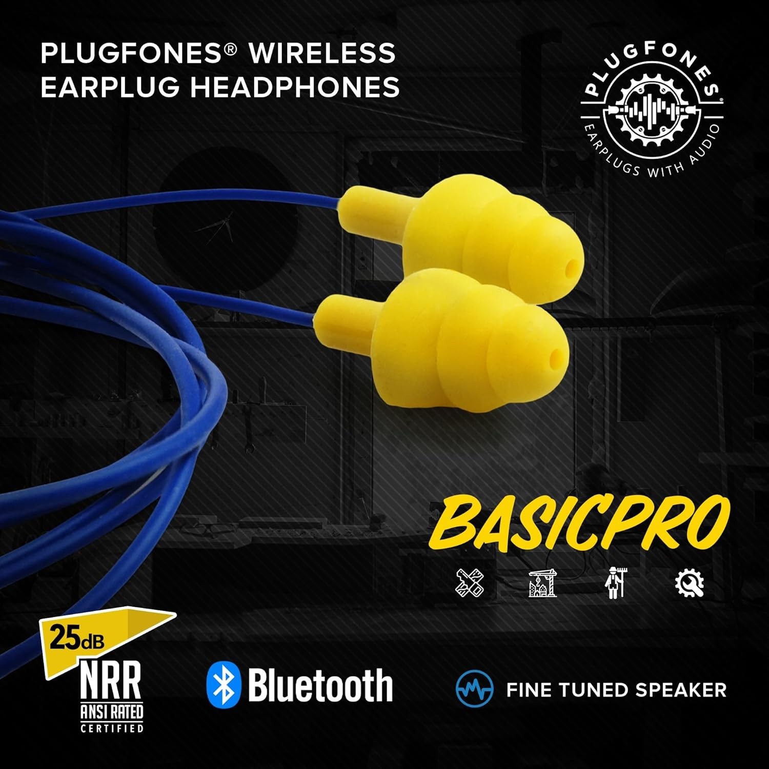 Advanced Noise Isolating Earphones – OSHA Approved with Fast Charging Technology