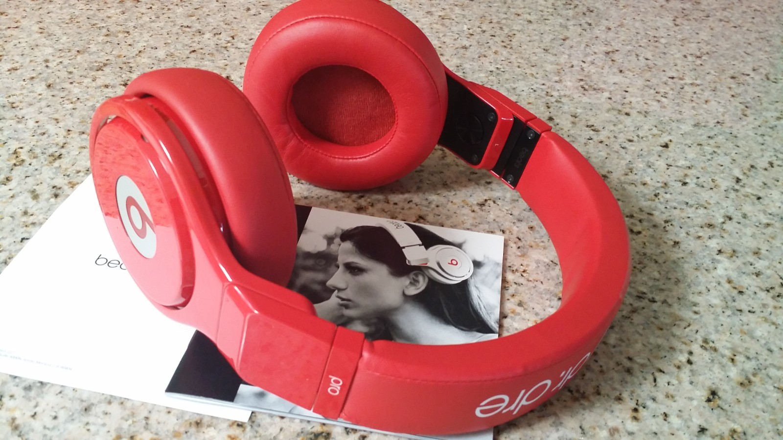 Beats by Dr. Dre Pro Beats Over the Ear Headphones Red Color