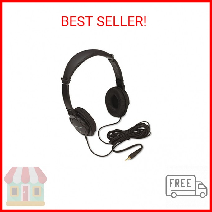 Kensington Hi-Fi On-Ear Headphones with 9-Foot Cord, 3.5mm Jack Headset (K33137)