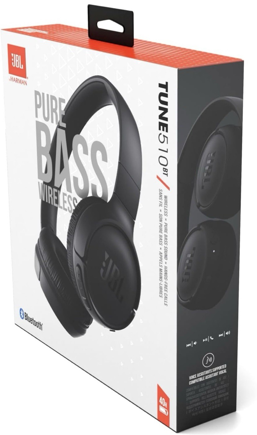 JBL Tune 510BT Wireless On-Ear Headphones