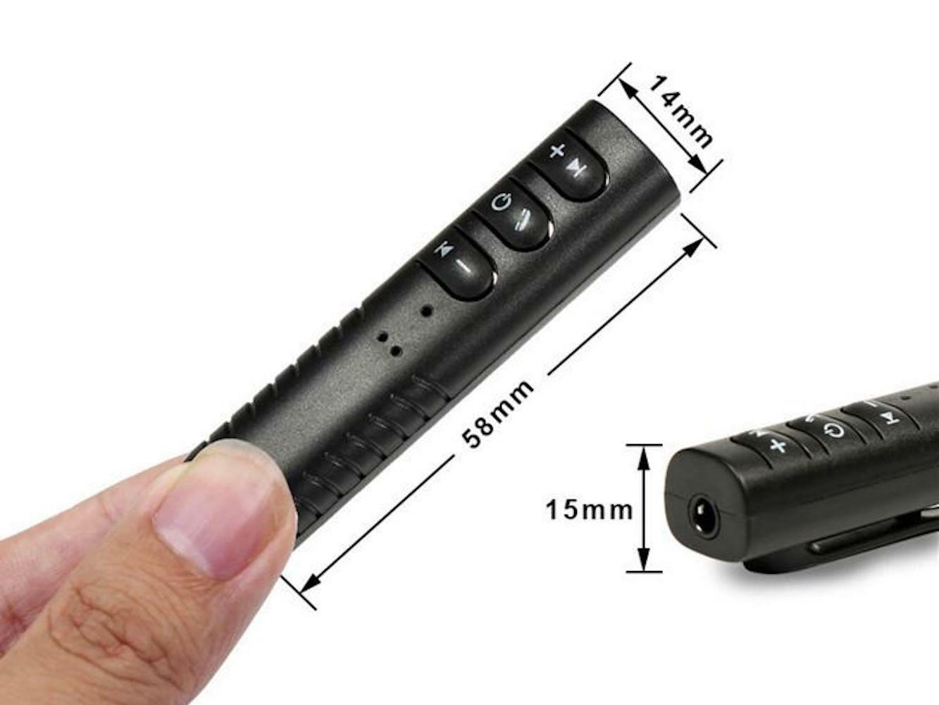 BLUETOOTH RECEIVER Wireless rechargeable for car aux stereo amp pc headphones