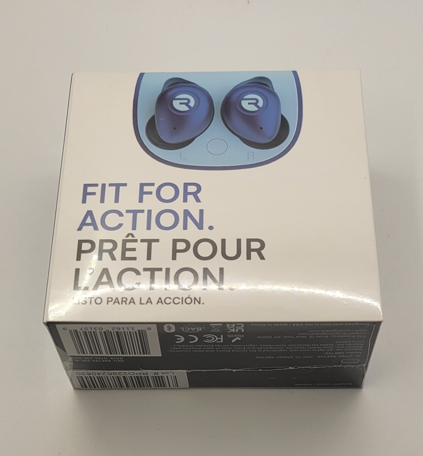 NEW/SEALED – Raycon Fitness In-Ear Noise Cancelling True Wireless Earbuds (Blue)