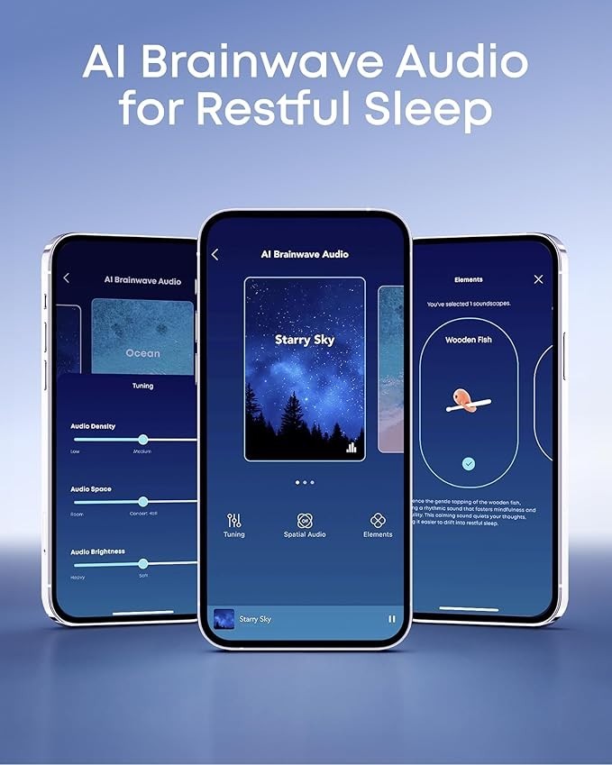 soundcore Sleep A30 by Anker Sleep Earbuds, Smart Active Noise Cancelling Sleep