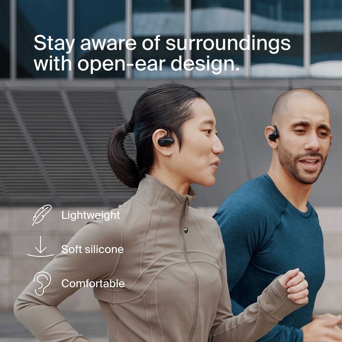 Belkin Open-Ear Earbuds | iPhone Compatible | Secure Ear Hooks for Gym & Running