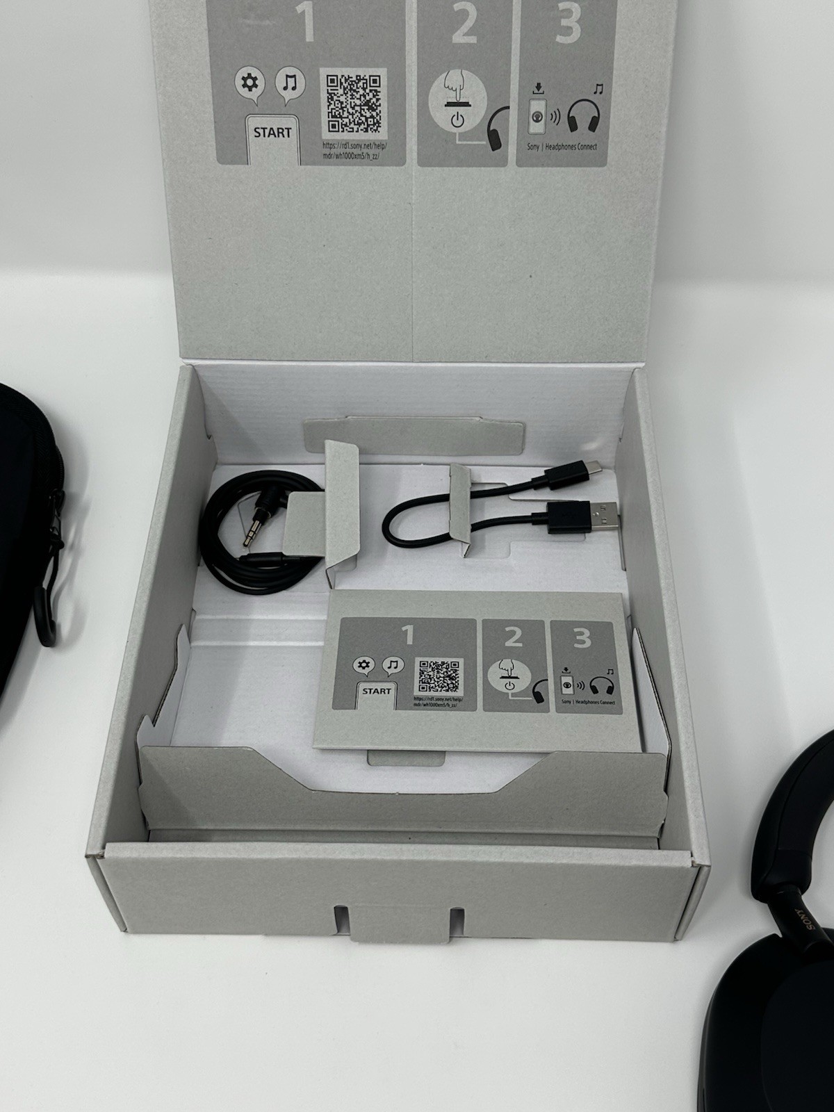 Sony WH-1000XM5 Wireless Noise Canceling Headphones Black Open Box Tested