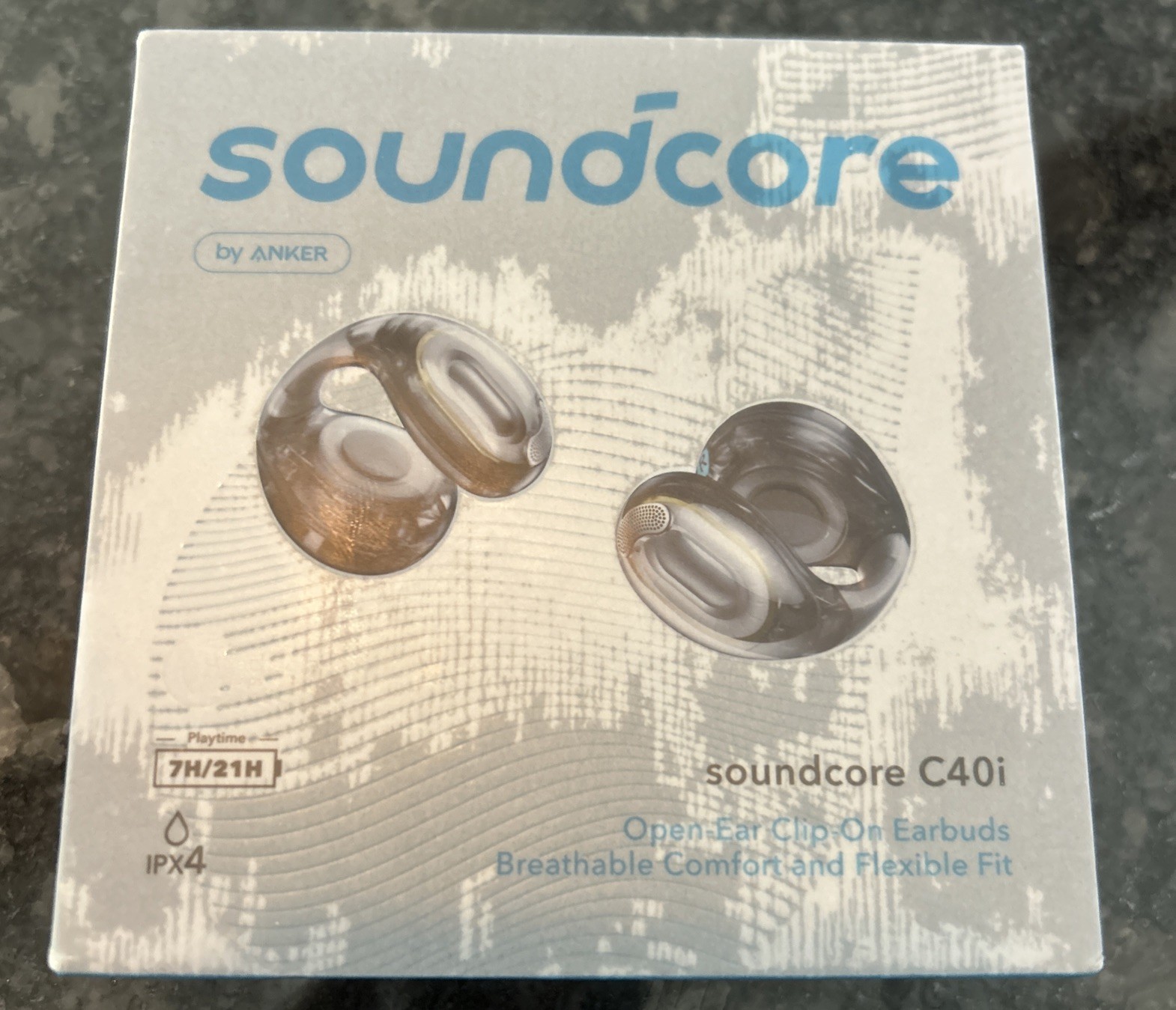 NEW/SEALED Soundcore BY ANKER C40i Open-Ear Clip-On Earbuds 3DSound